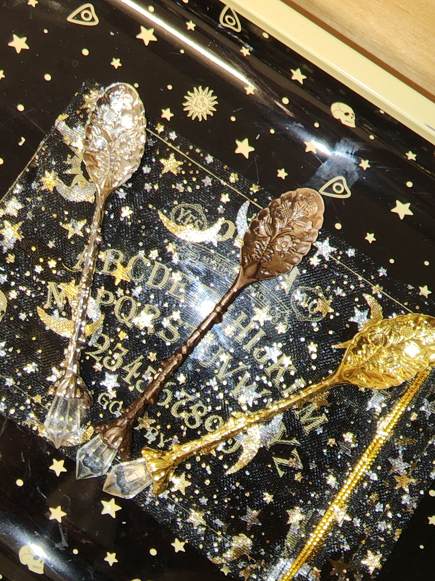 Gold Crystal Spoon