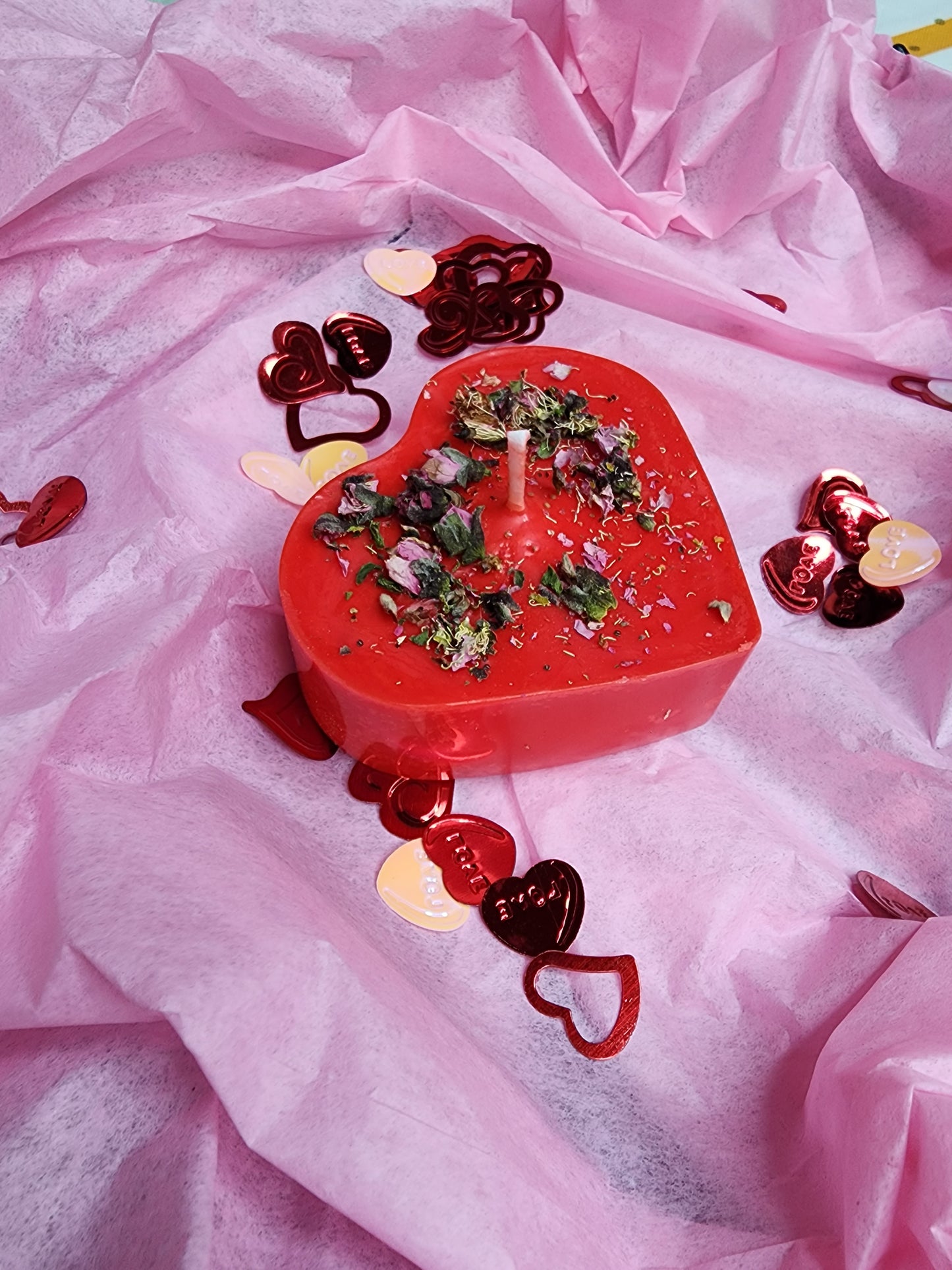 Valentine Inspired Heart Candles