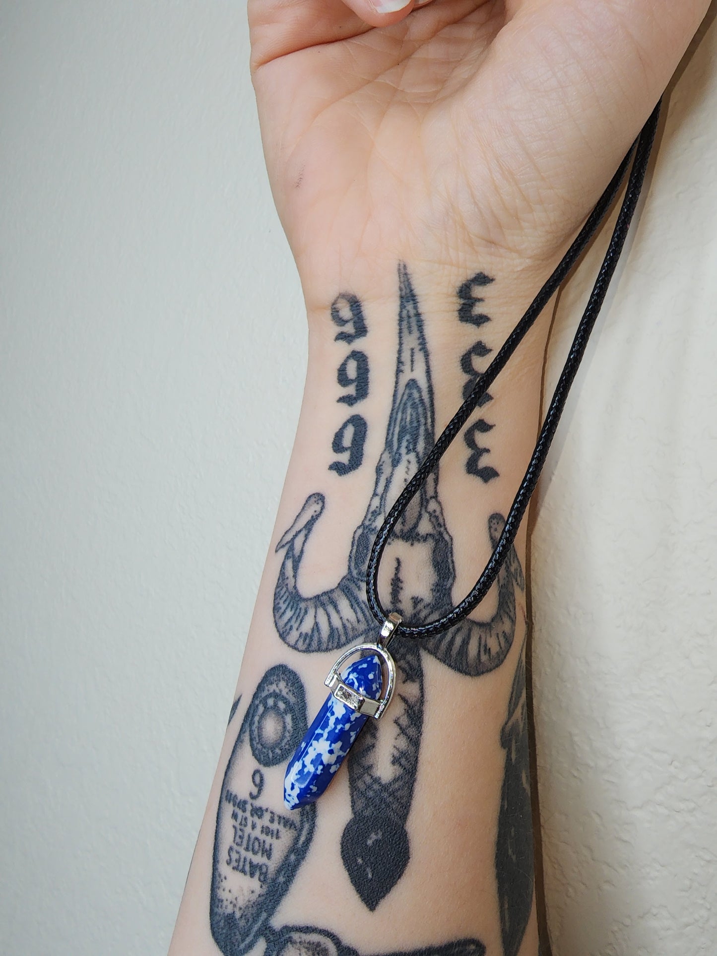 Snowflake Sodalite Pendant