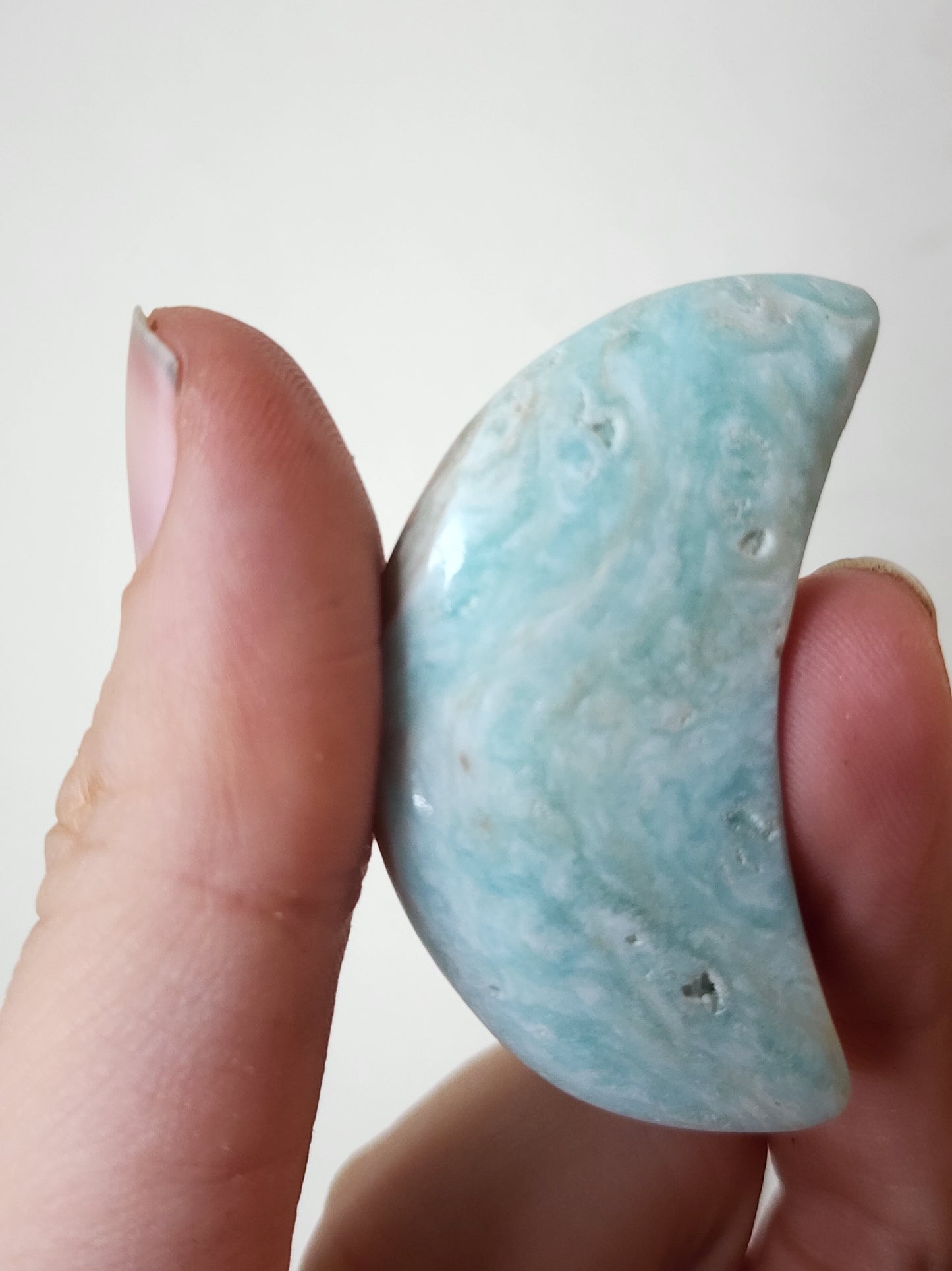 Blue Aragonite Moon