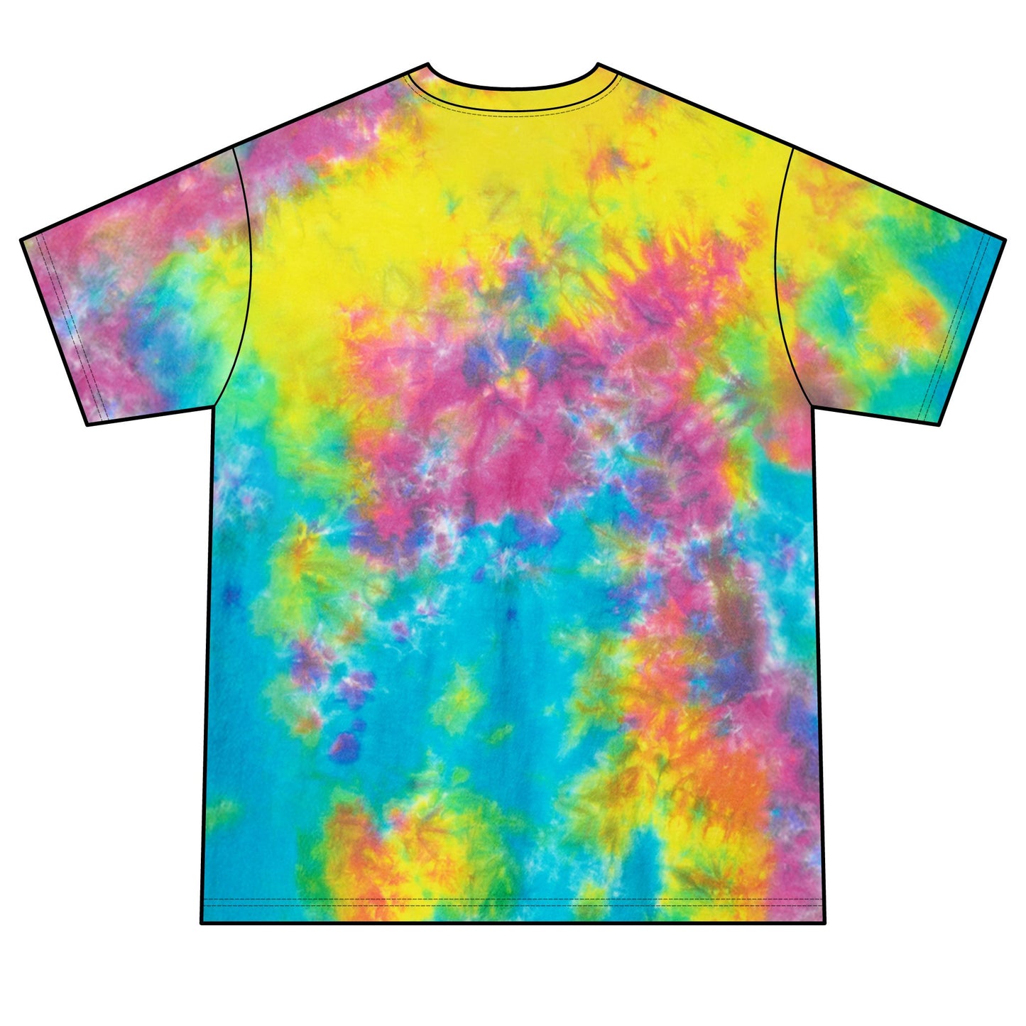 Crystal Spider Tie-Dye Tee — Gothic Crystal Spider Graphic Shirt