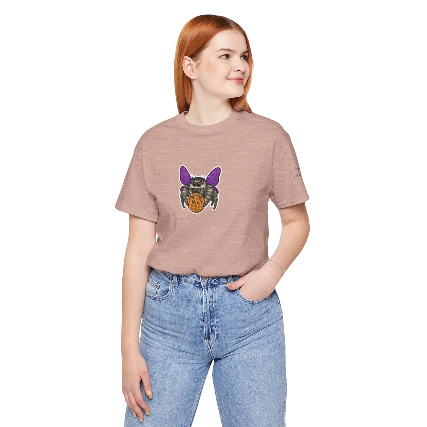 Funny Unisex Jersey Tee with Spider Graphic - Perfect for Casual Wear & Gifting
