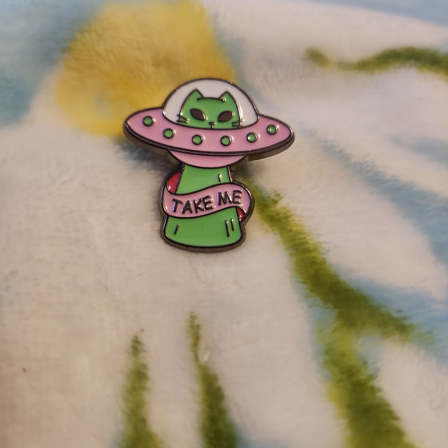 Cat Alien Pin