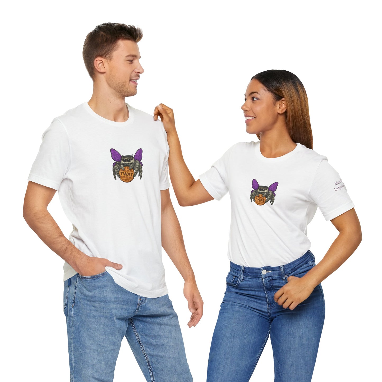 Funny Unisex Jersey Tee with Spider Graphic - Perfect for Casual Wear & Gifting