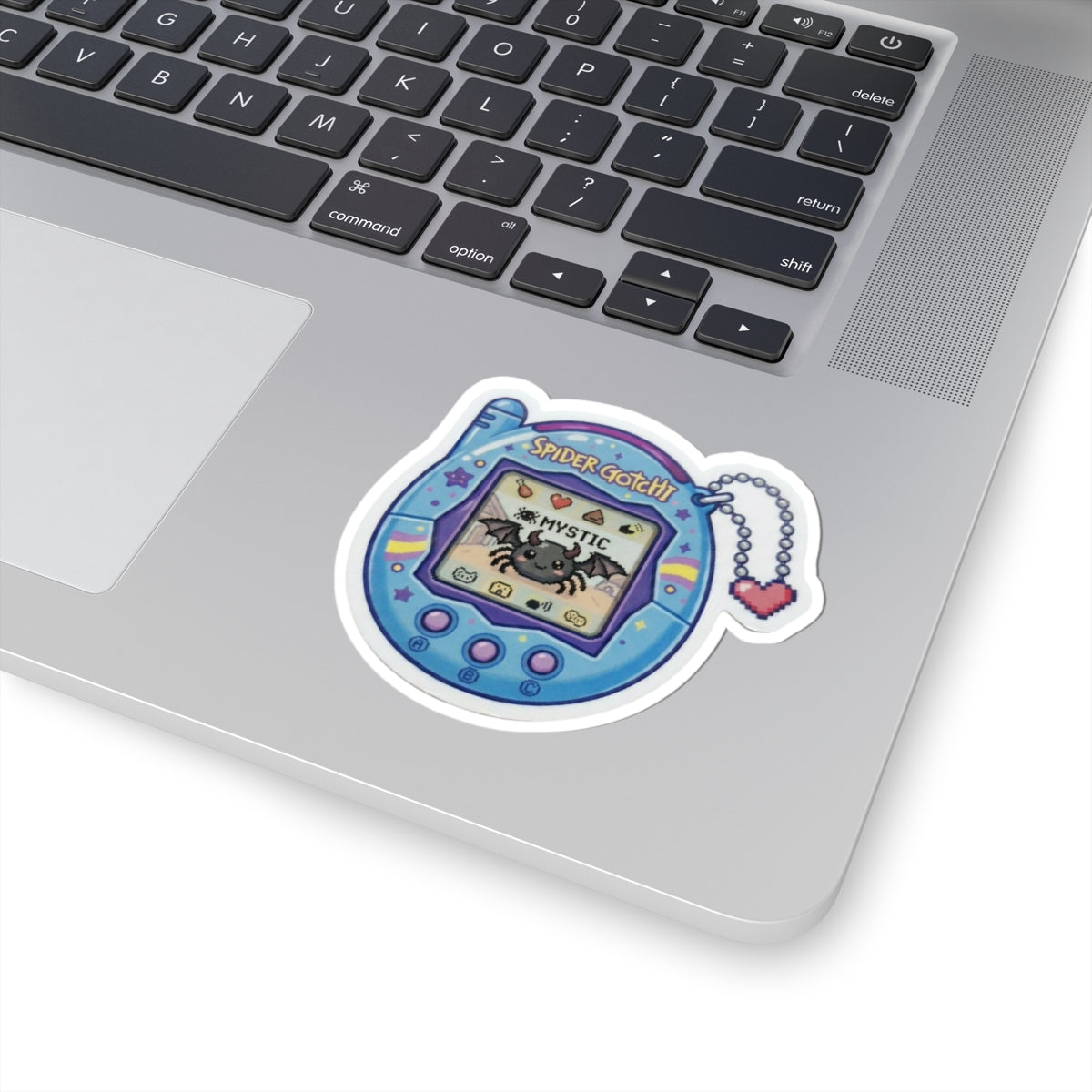 Tamaogochi Spooder Sticker — Cute Retro Spider Kiss-Cut Decal