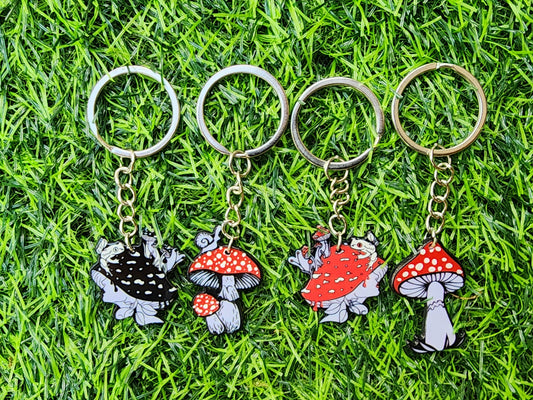 Mushroom Keychain
