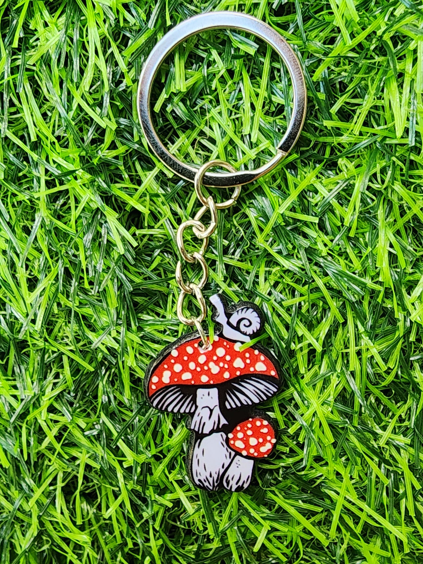 Mushroom Keychain