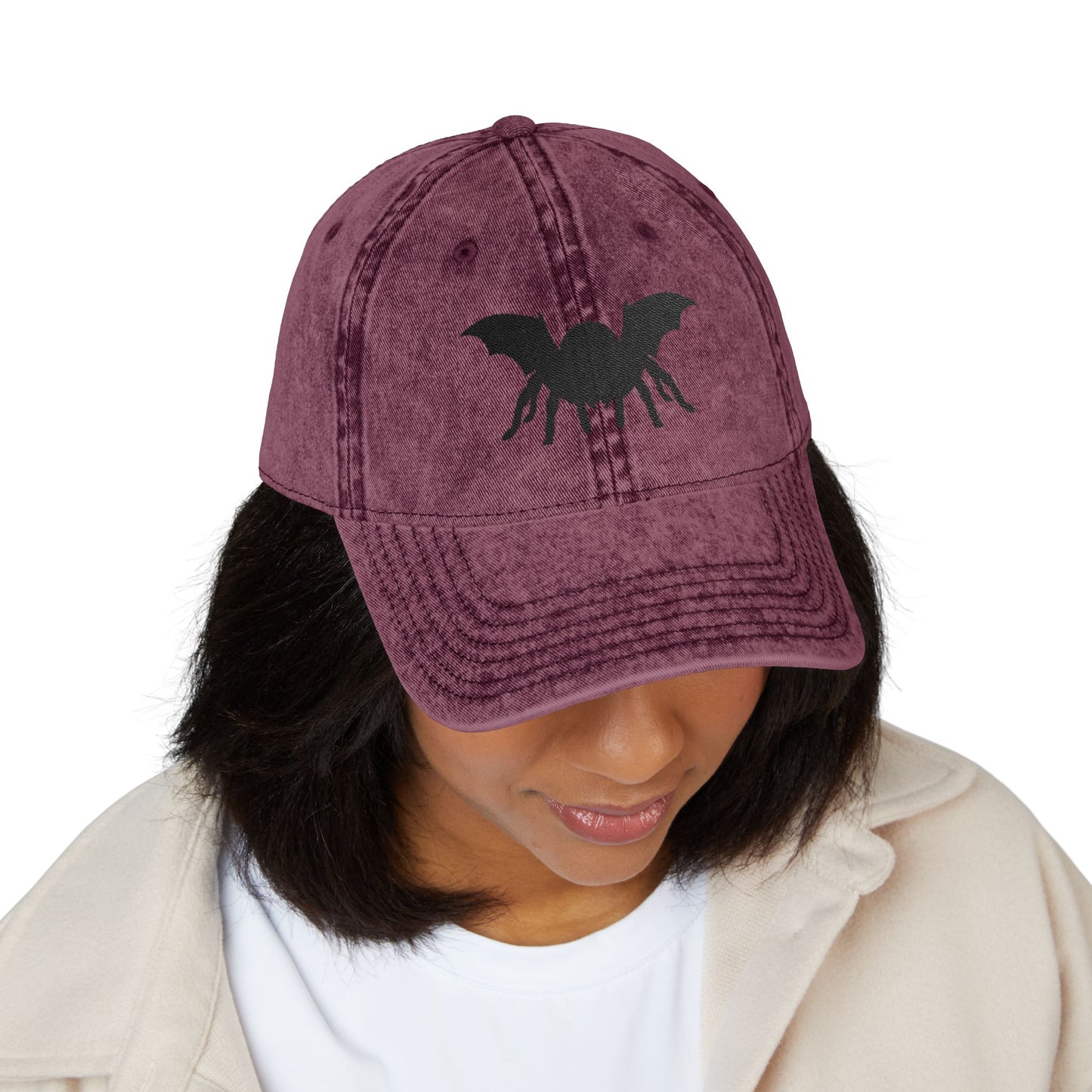 Mystical Tarantula Gothic Fairy Embroidered Vintage Cap