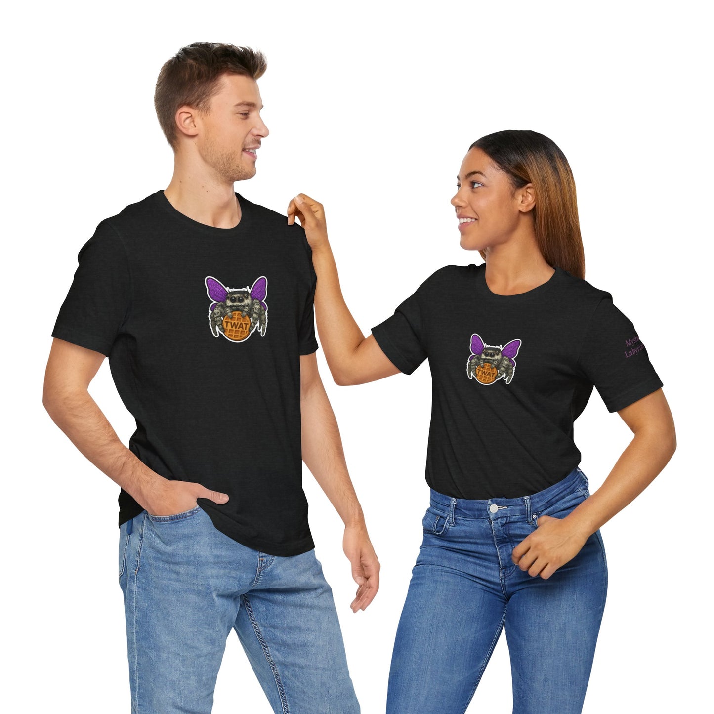 Funny Unisex Jersey Tee with Spider Graphic - Perfect for Casual Wear & Gifting