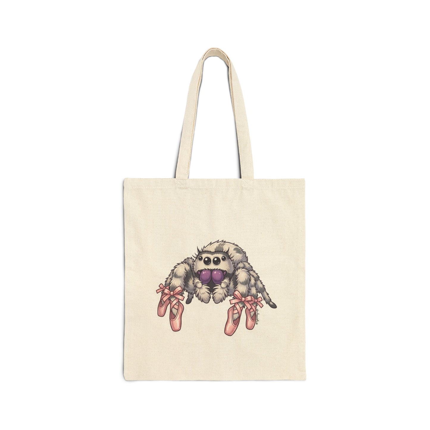 Sourdough the tiptoerTote Bag — Cotton Canvas Spider Print Tote