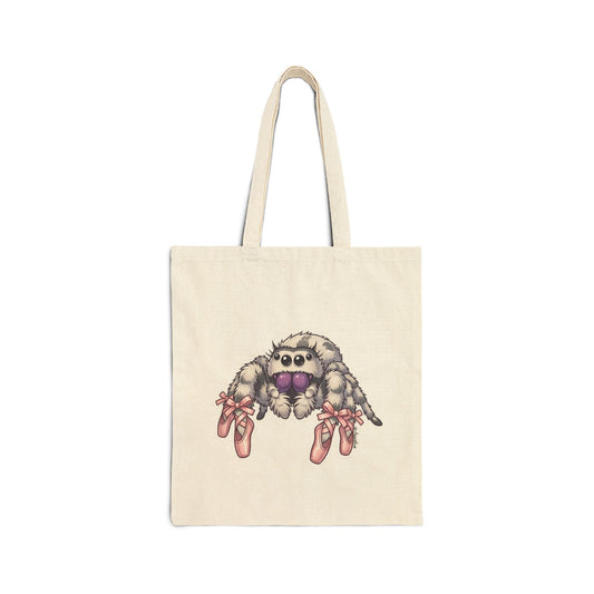 Sourdough the tiptoerTote Bag — Cotton Canvas Spider Print Tote