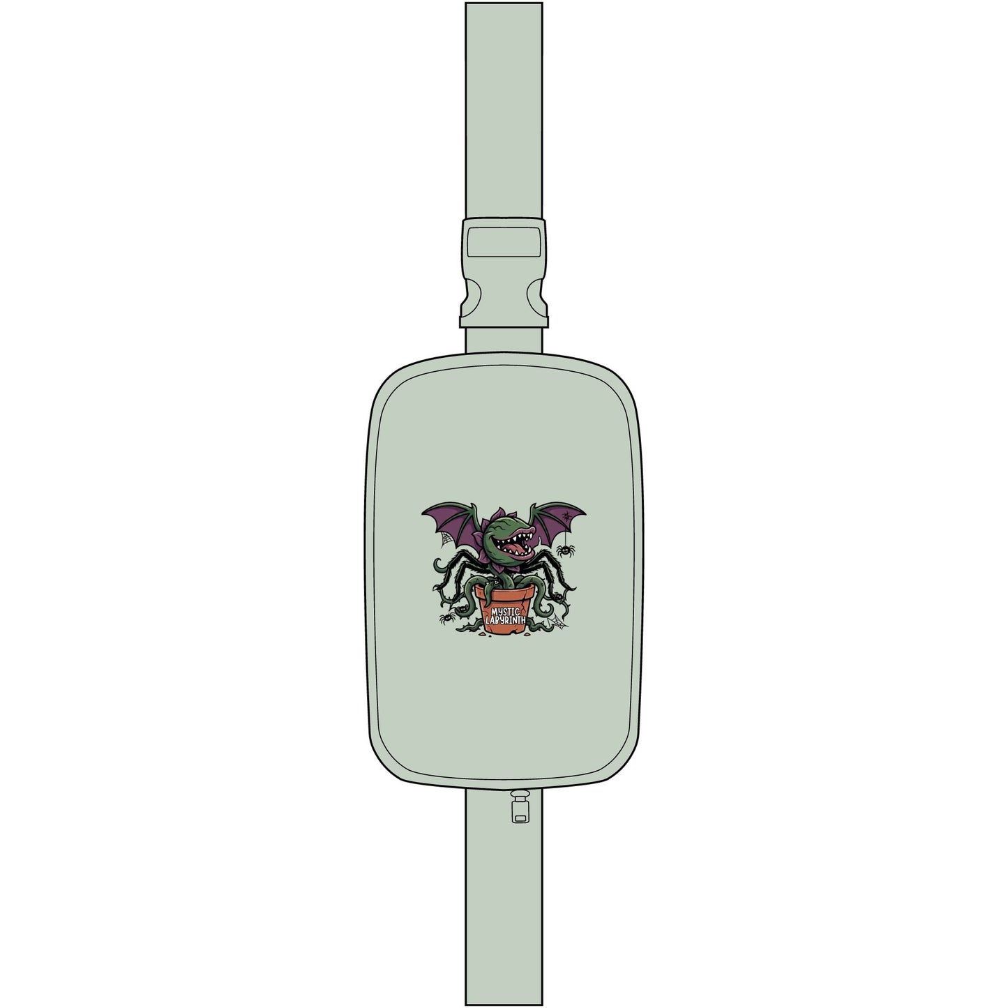 Explorer Sling Bag — "Murder Plant Coven" Embroidered Sling Bag
