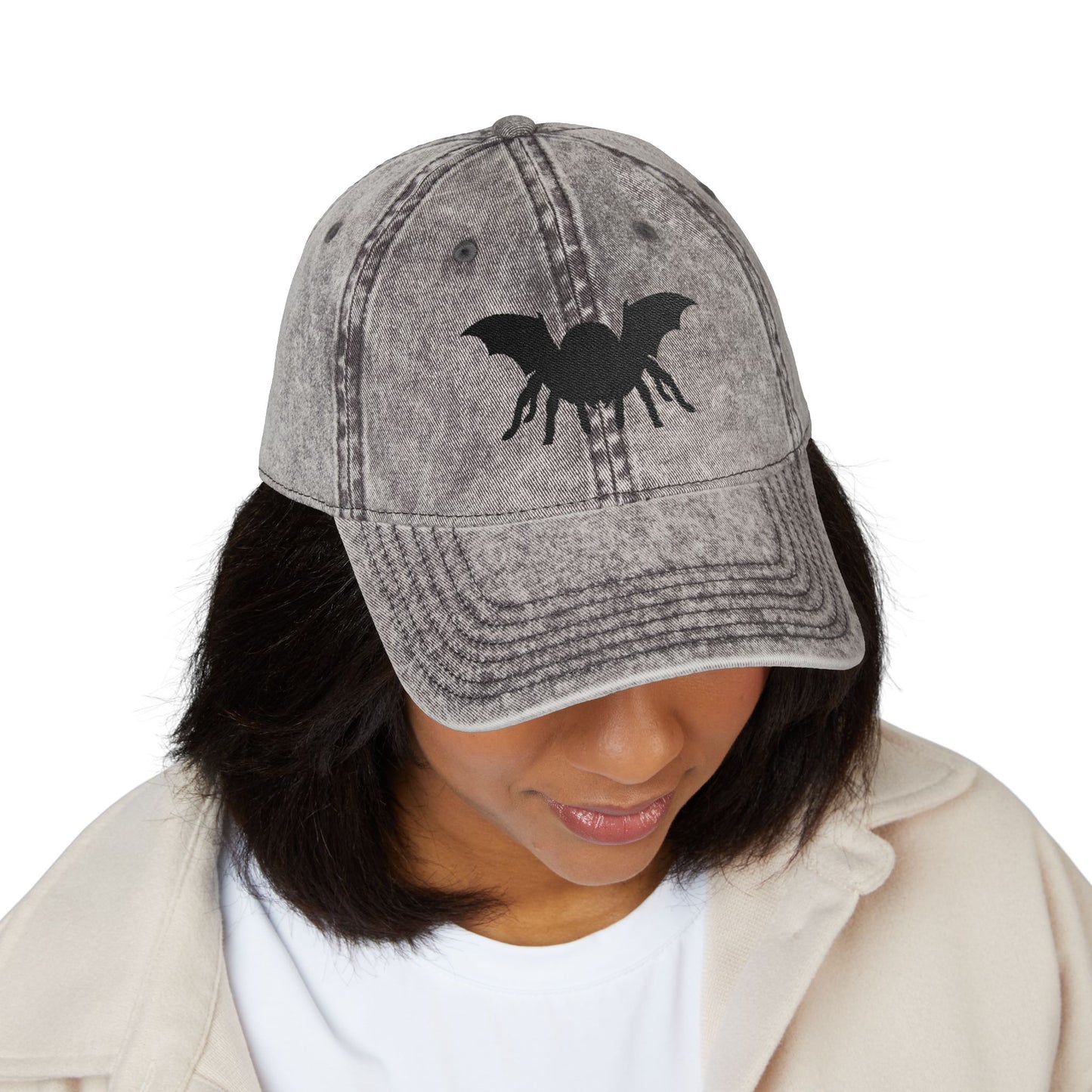 Mystical Tarantula Gothic Fairy Embroidered Vintage Cap