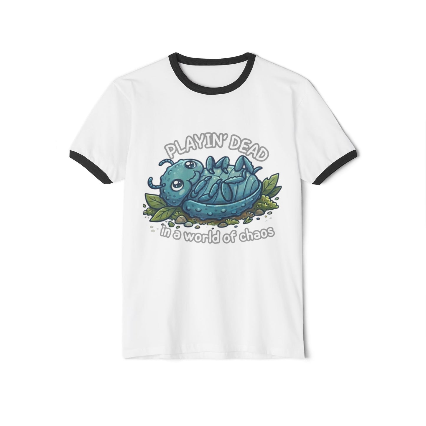 Death-Feigning Beetle Dark Humor T-Shirt — Insect Sarcasm Graphic Tee