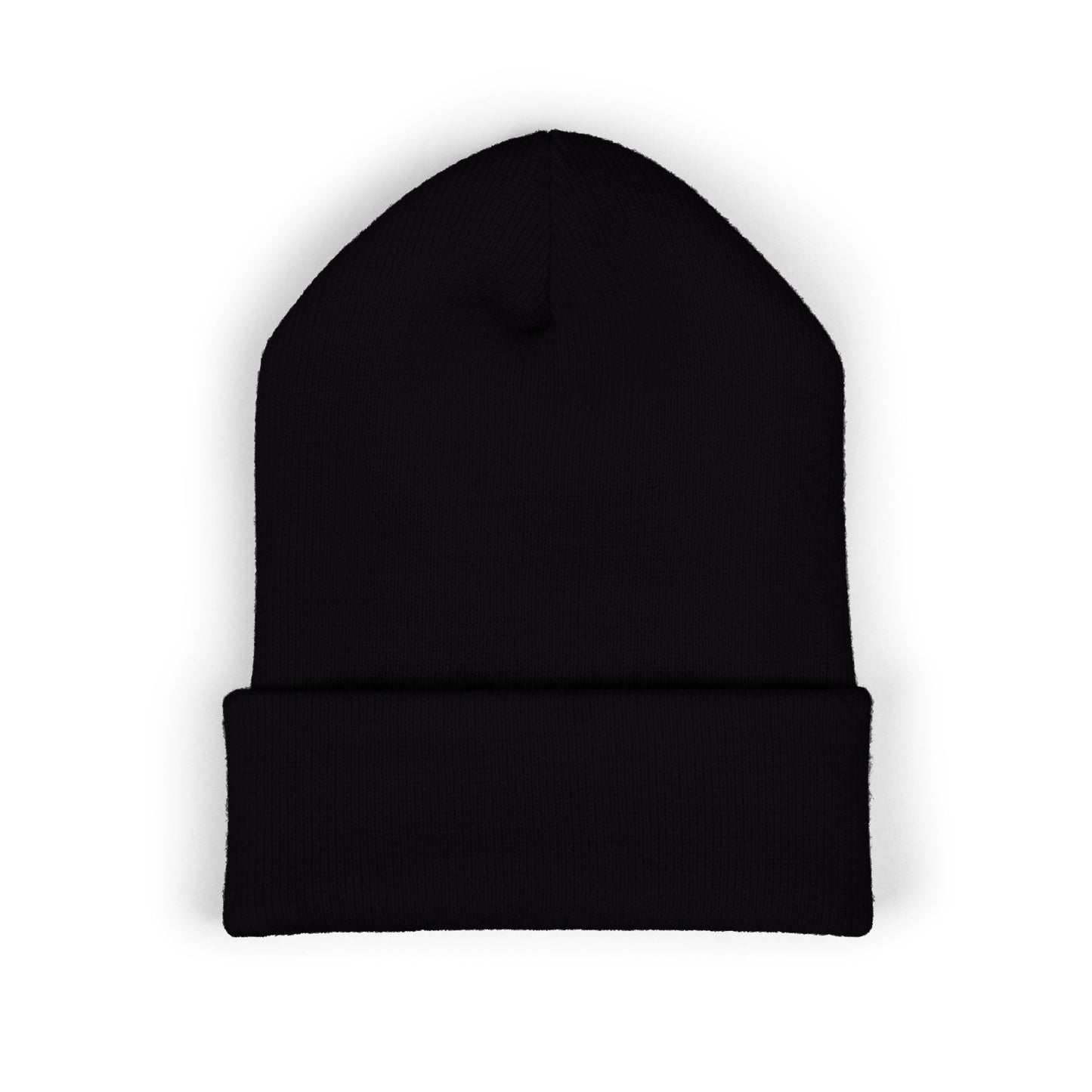 Mystic Labyrinth Coven Embroidered Beanie — Witchy Cuffed Knit Hat