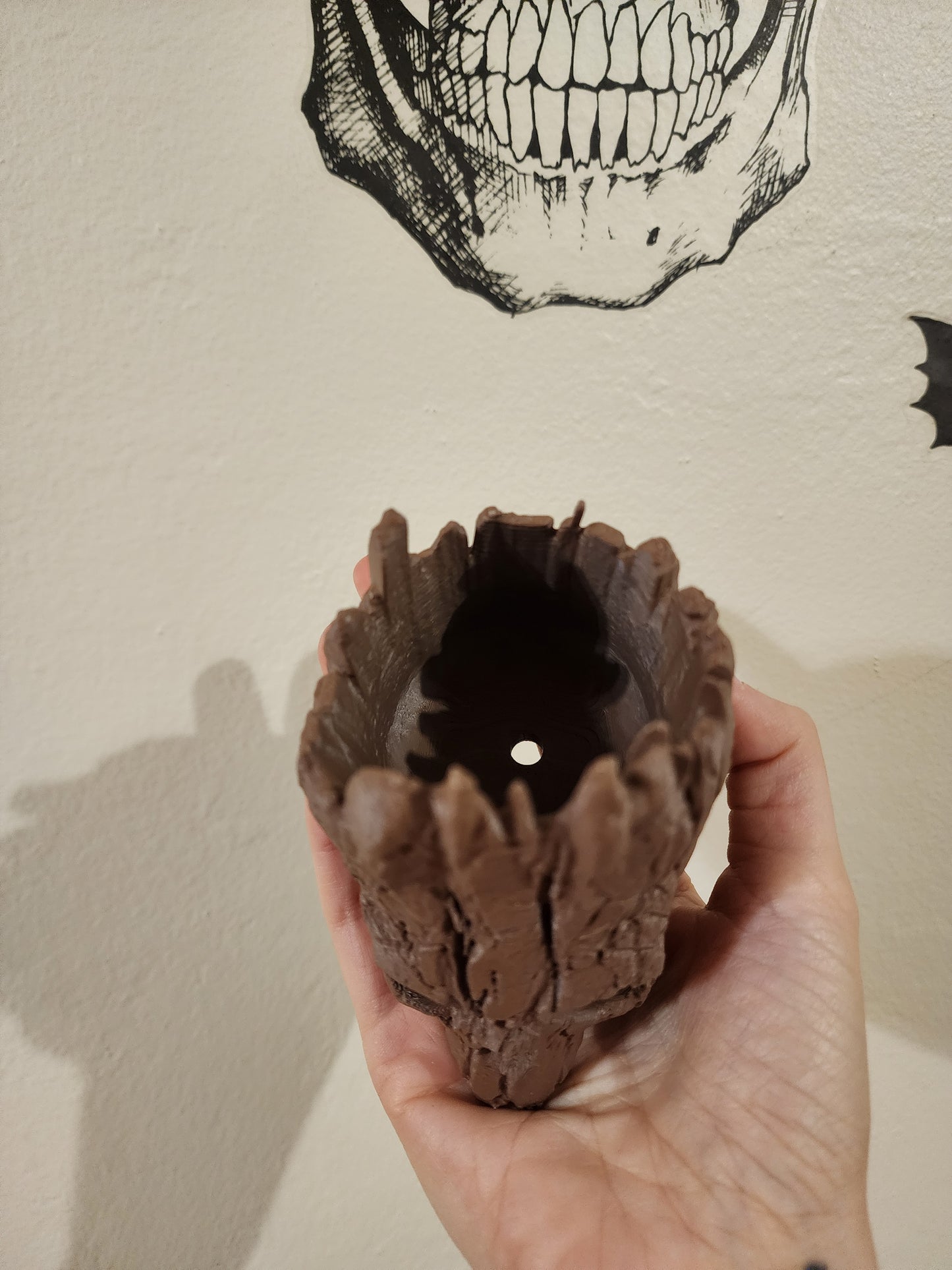 Groot Style Skull Planters