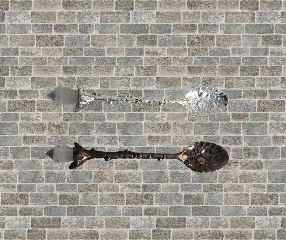 Metal crystal spoons