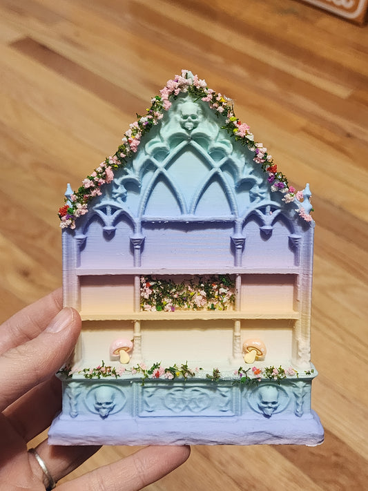 Mystical bookshelf insert