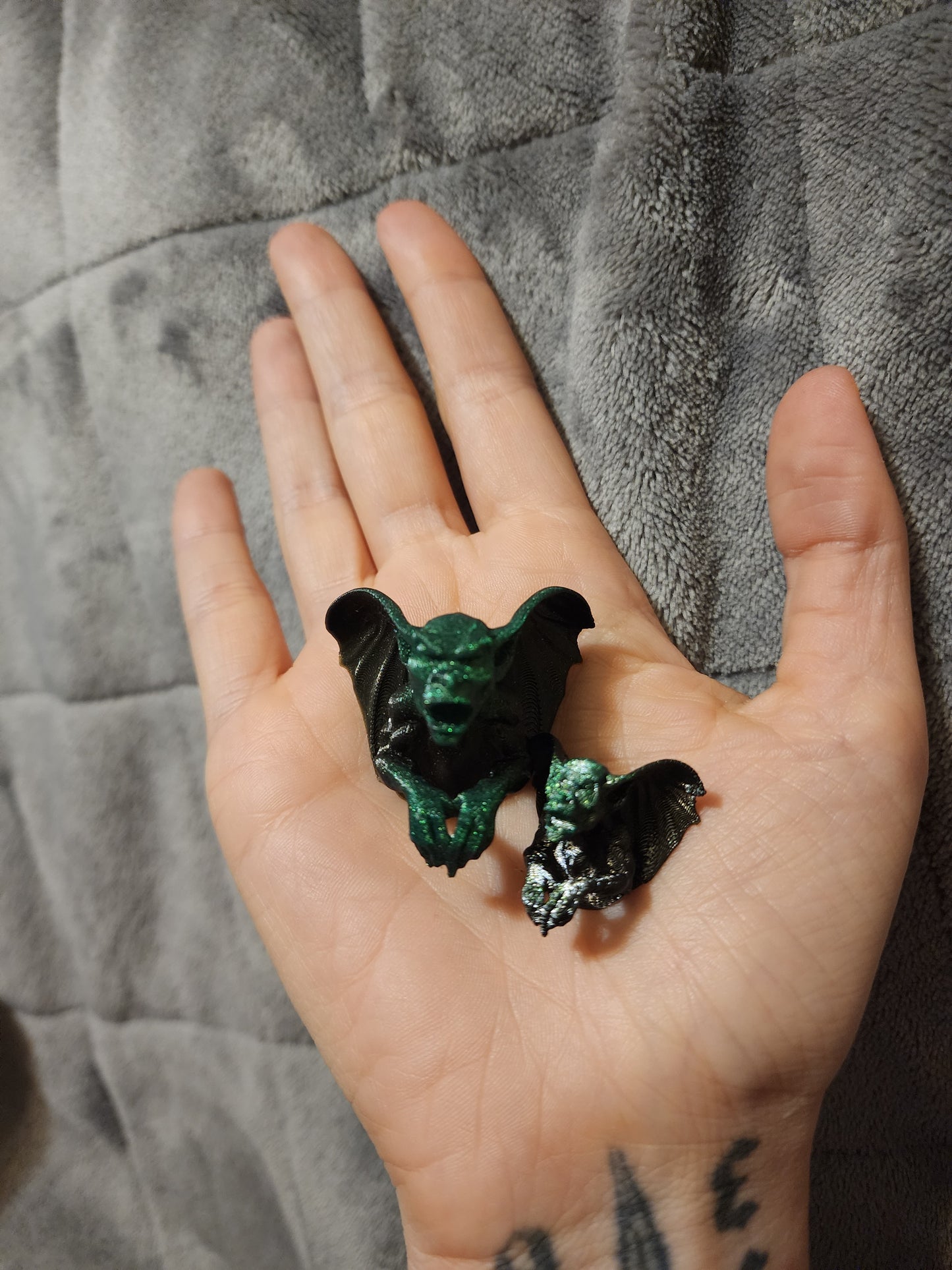 Black and Green Gargoyles