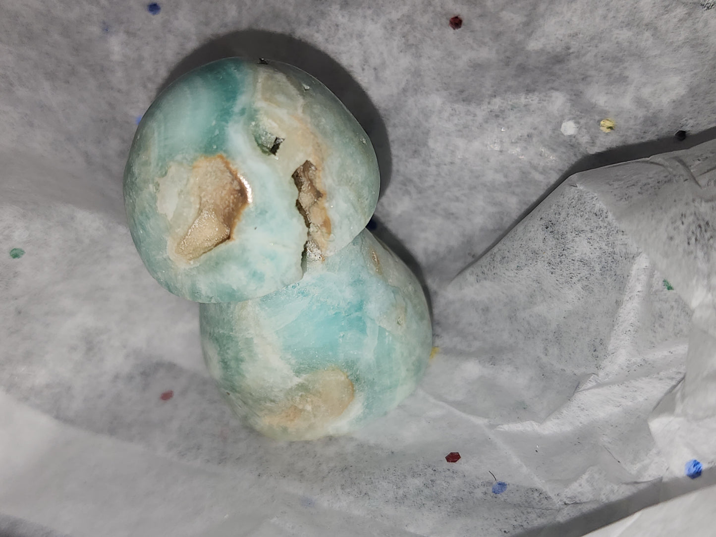 Blue Aragonite Mushroon