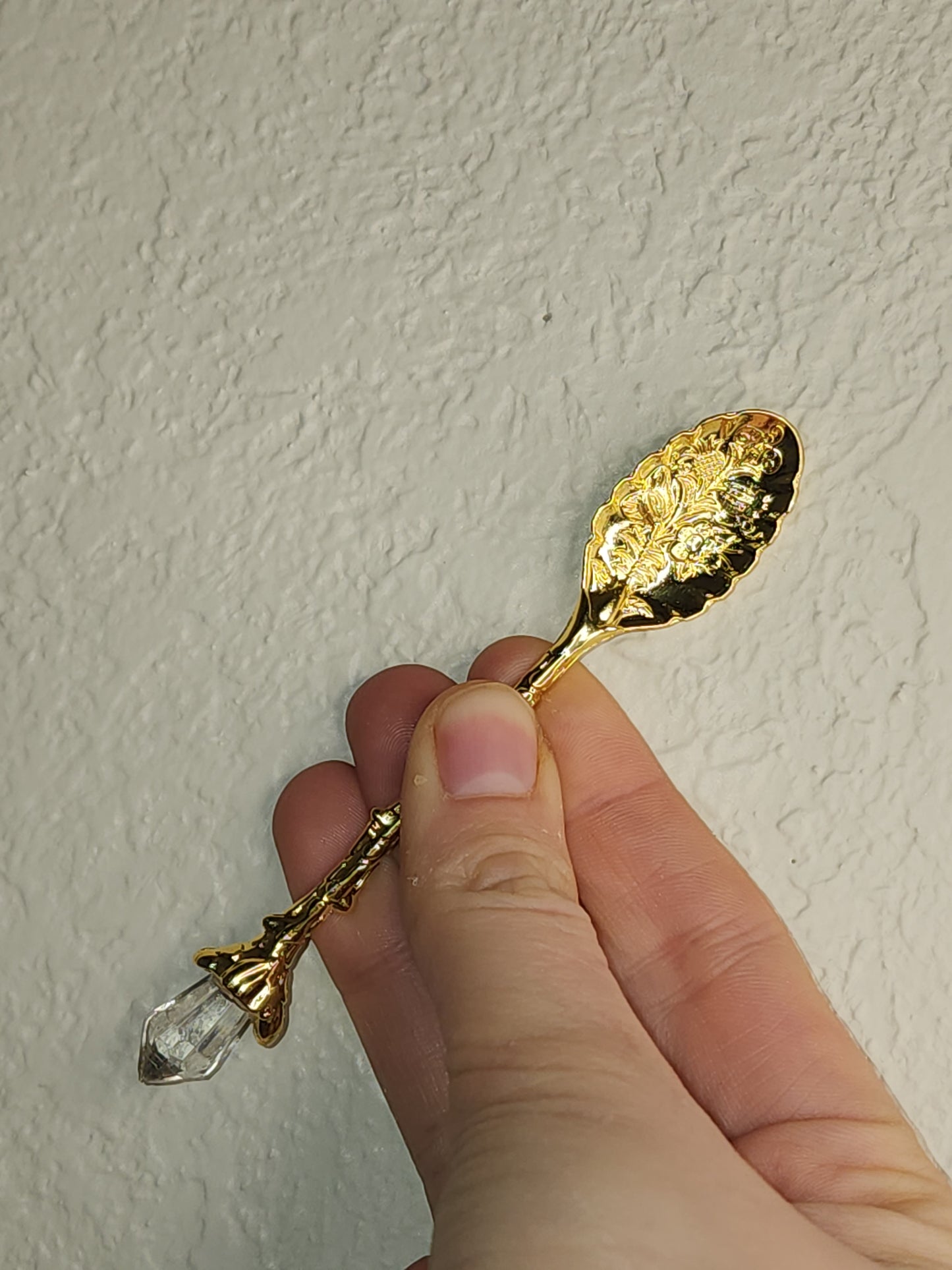 Gold Crystal Spoon