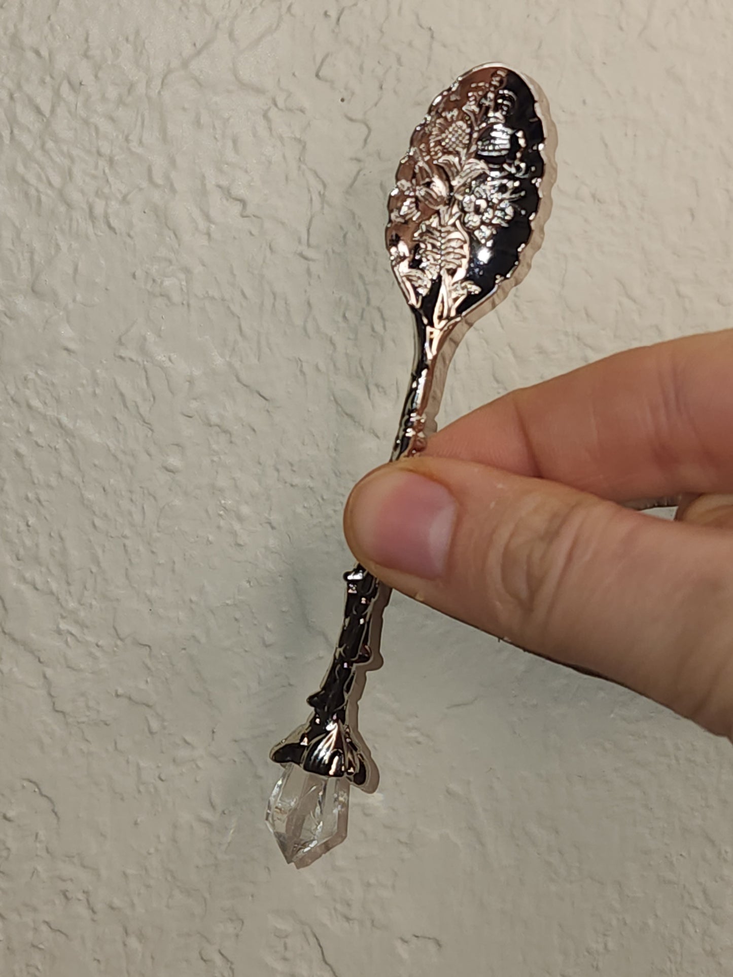 Silver Crystal Spoon