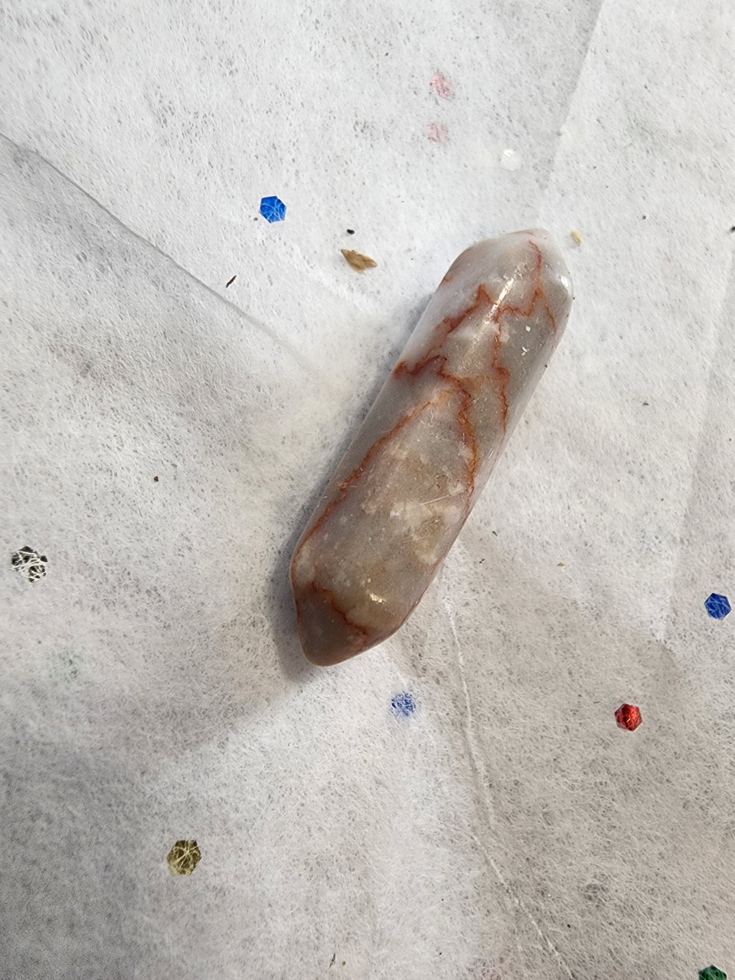 Crazy Lace Agate Hexagon
