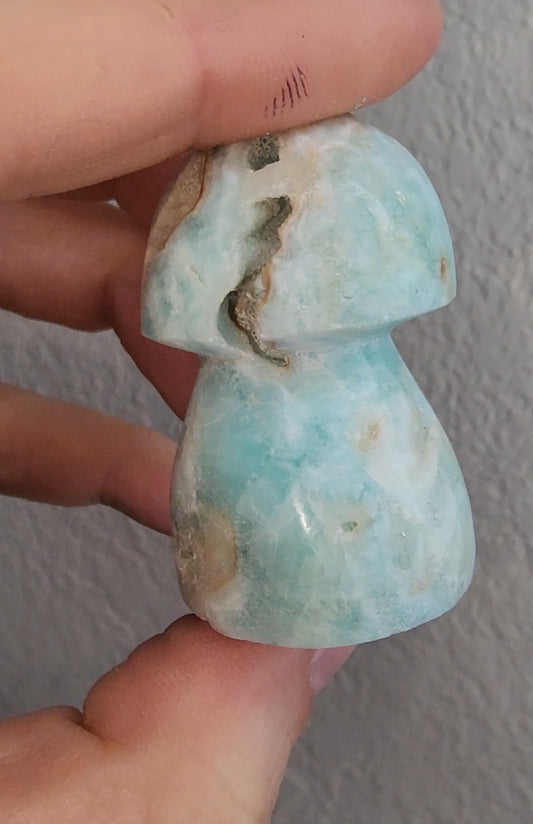 Blue Aragonite Mushroon
